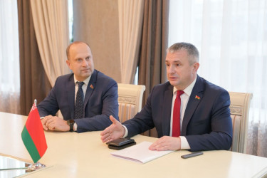 Встреча председателя облисполкома Иван Крупко с министром экономического развития России Максимом Решетниковым и министром экономики Юрием Чеботарем