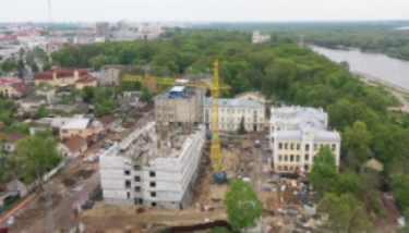 Строительство корпуса гомельской больницы скорой помощи ведётся в круглосуточном режиме
